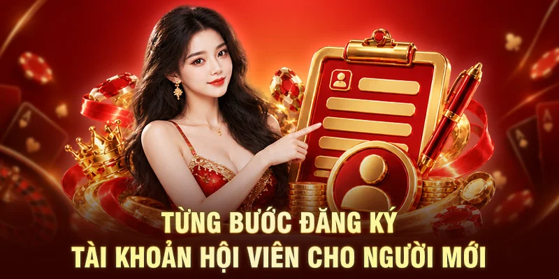 Từng bước đăng ký tài khoản hội viên cho người mới